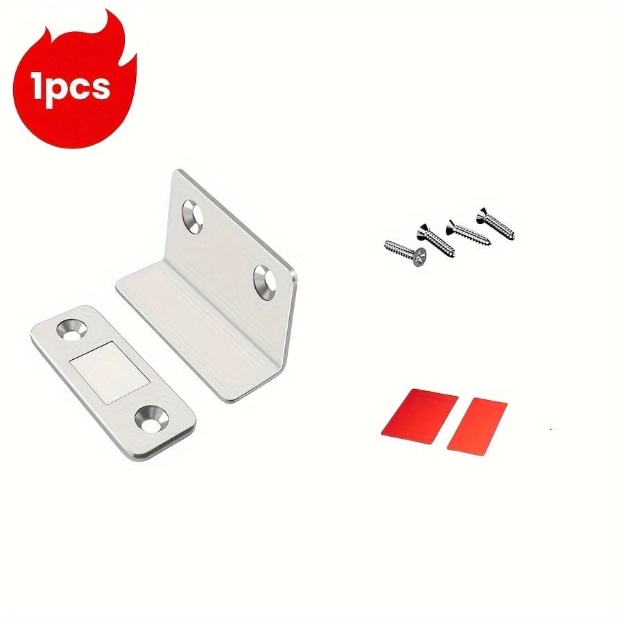 TEMU L-shaped Adsorption Device, No Drilling Required, Suitable For Sliding Doors, Drawers, Wardrobes, Industrial Hardware Additions