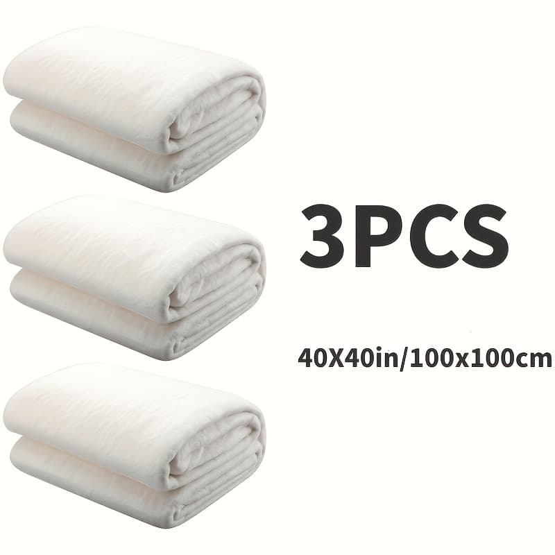 TEMU 3pcs - Sewing Cotton (40*40 Inches) - Cotton Filling - Core, Heat-resistant Insulation Material, , Lightweight Cotton Liner. Sewing Products, Clothes, Quilts, Tablecloth , Sewing Handicrafts