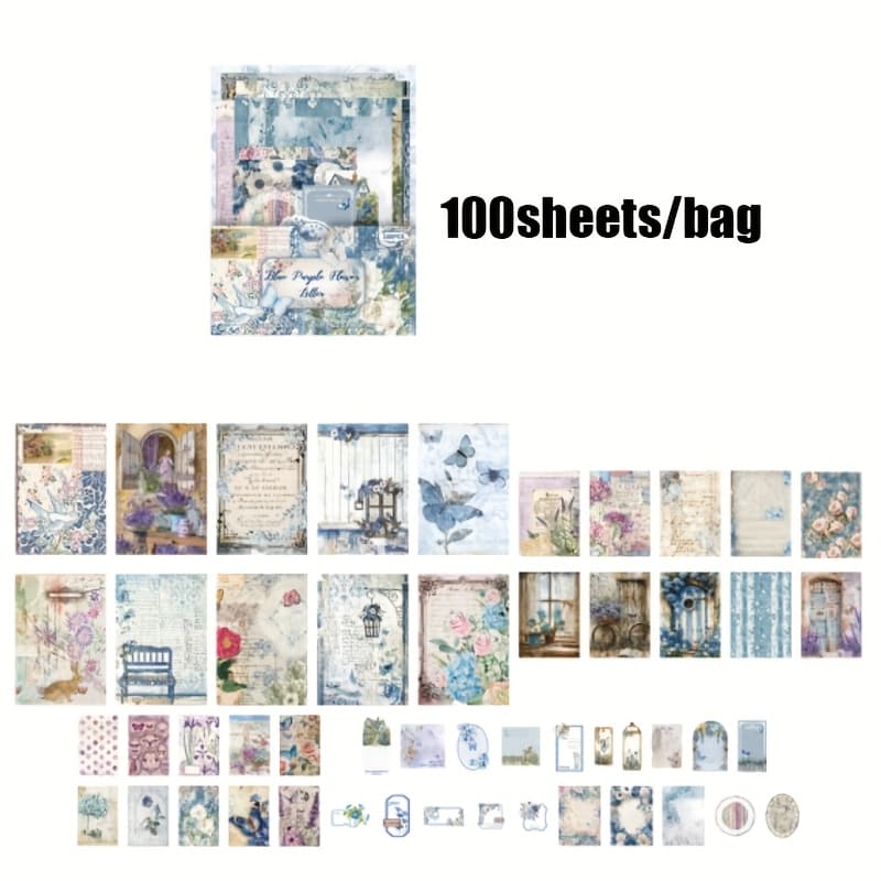 TEMU A Collection Of Lightweight Paper With 100 Sheets Per Bag, Featuring A Theme, Suitable For Writing Notes And Greeting Cards