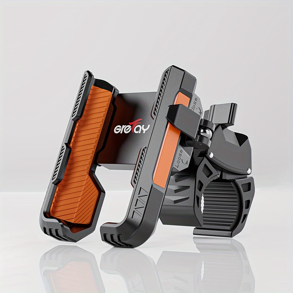 TEMU Bicycle Phone Holder, Connection, Motorcycle Phone Handle Holder With A Diameter Of 22-45mm, 360° Rotatable, Suitable For 4.5- Smartphones