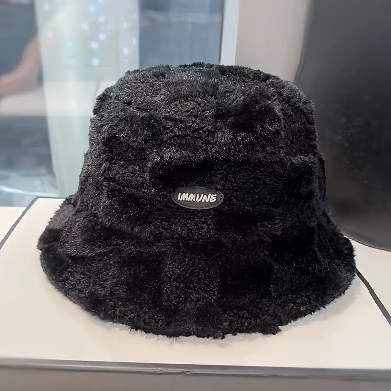 TEMU Unisex Winter Fisherman Hat That Can Hold Fluffy, Casual Warm Fisherman Hat, Suitable For Valentine's Day Gift