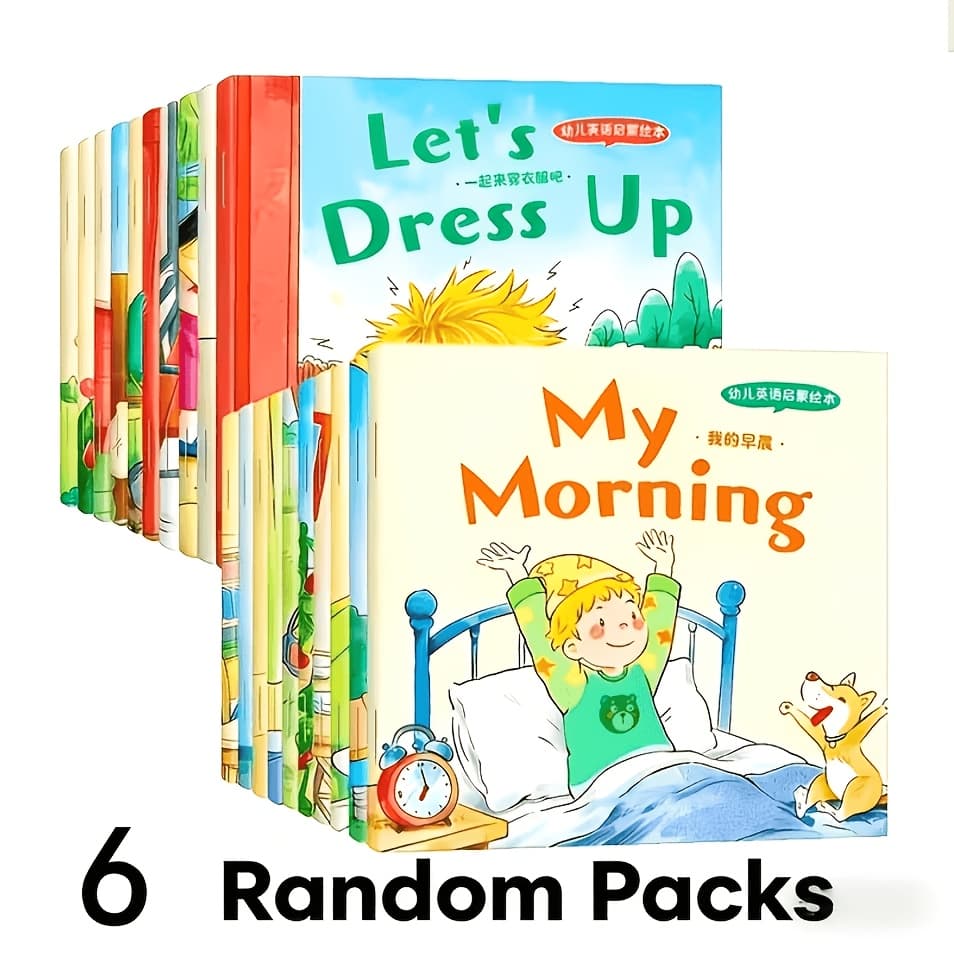 TEMU Random 6-book Set, Interactive English Storybooks, Suitable For English Beginners And . Great For With Color Highlighting For .