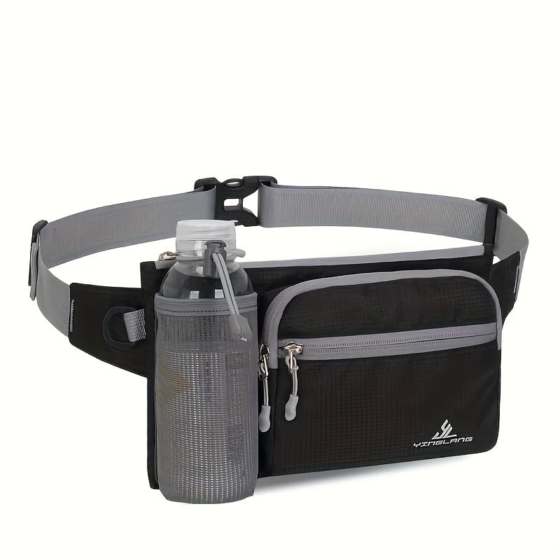 TEMU 1pc Sports Outdoor Casual Waist Pack Multi-functional Water Bottle Waist Belt Bag Waist Pouch For Jogging Fitness, Shopping, Hiking, Back To School, Marathon Competition And More