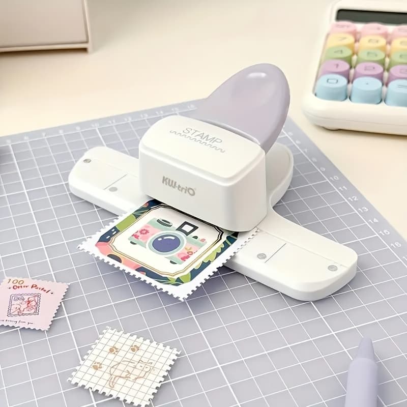 TEMU 1pc Handheld Embossing Machine, Multifunctional Stamp Embossing Tool, Portable Manual Operation