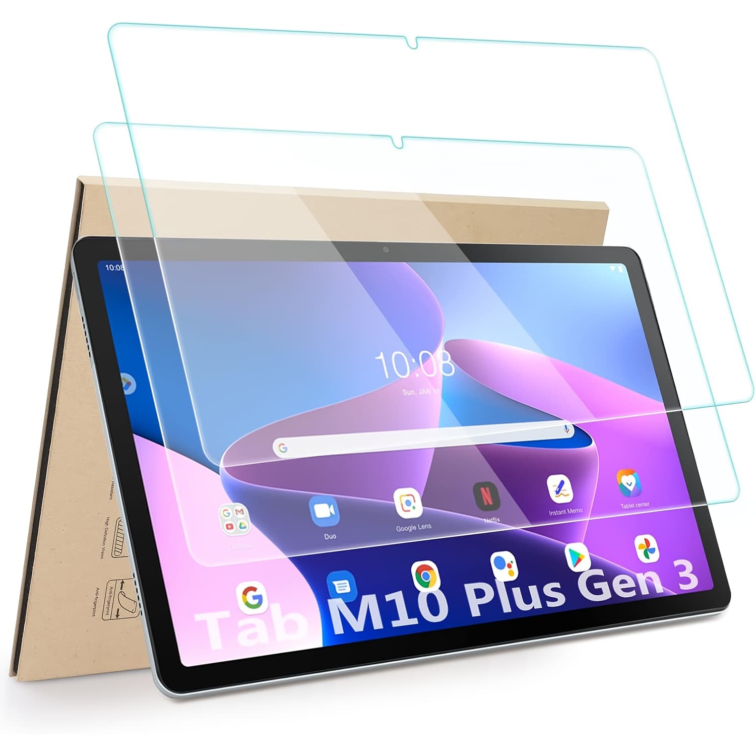 TEMU 2-pack Tab M10 Plus 10.6" Tablet Screen Protector, 9h Hardness -scratch & Shatterproof, -fingerprint/smudge Resistant, - Glossy Glass For Tablet (compatible With Tab M10 Plus 2022