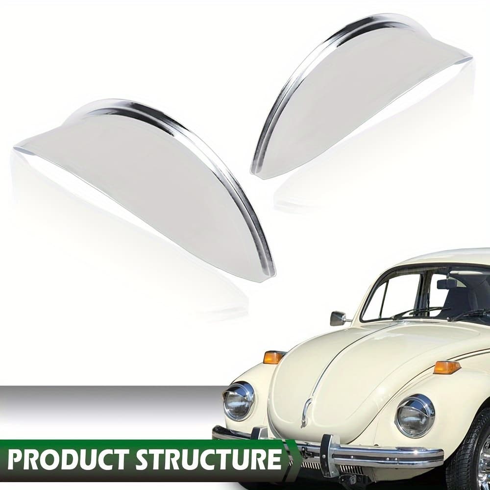 TEMU 1pair Headlight Headlamp Visors 7" Heavy Duty Chrome Trim Caps