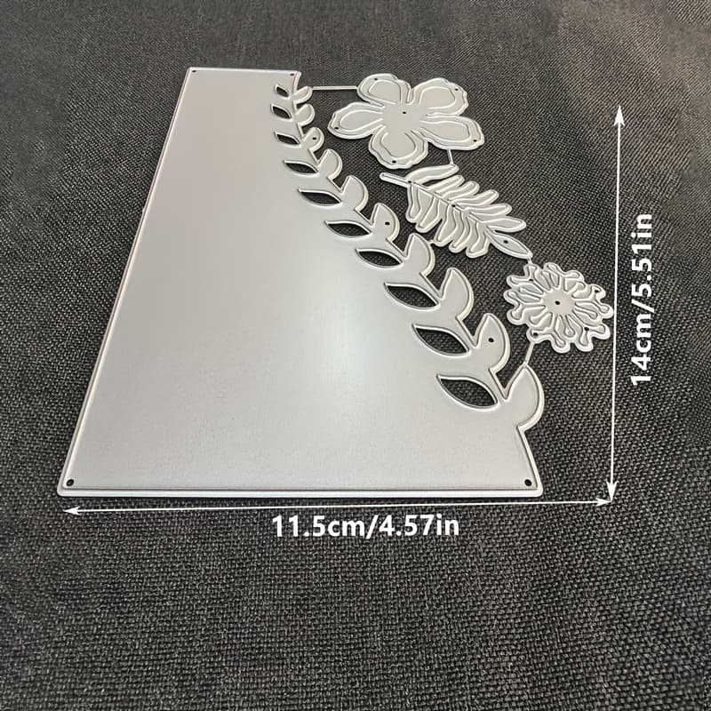 TEMU 1pc Lace Metal Cutting Die, Diy Decoration Embossing Die Cut, Greeting Card Making Template, Suitable For Album Card Making, Handmade Card Tools.
