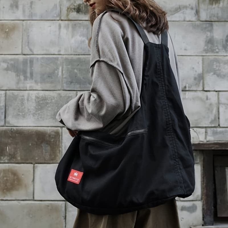 TEMU Japanese-style Sleeveless Travel Crossbody/ Bag - Large Capacity Adjustable Backpack With Detachable Strap, Compatible For , Gym, Commuting & - Carry For Smartphones/tablets (style)