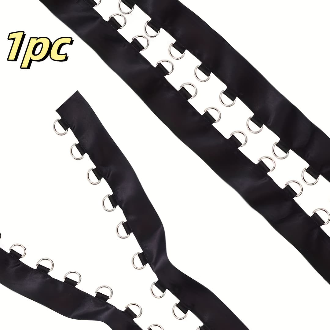 TEMU Heavy-duty Black Polyester Band With Metal D-ring - Suitable For Sewing, Handcrafting, Clothing, Bags, Shoes - Flexible Band That Cut To Different Lengths - For Beginners And Professional Tailors