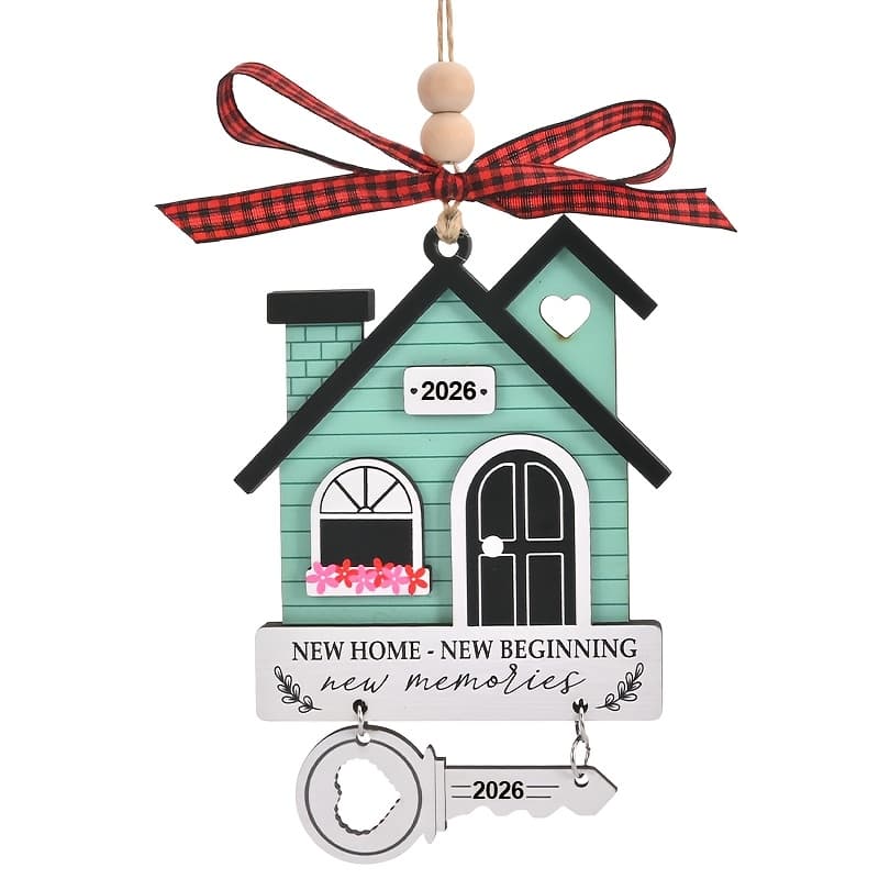 TEMU 1pc Decorations, Double-layer Wooden Pendant, New House Housewarming Gifts, First New Housewarming Gift Ideas, Decorations
