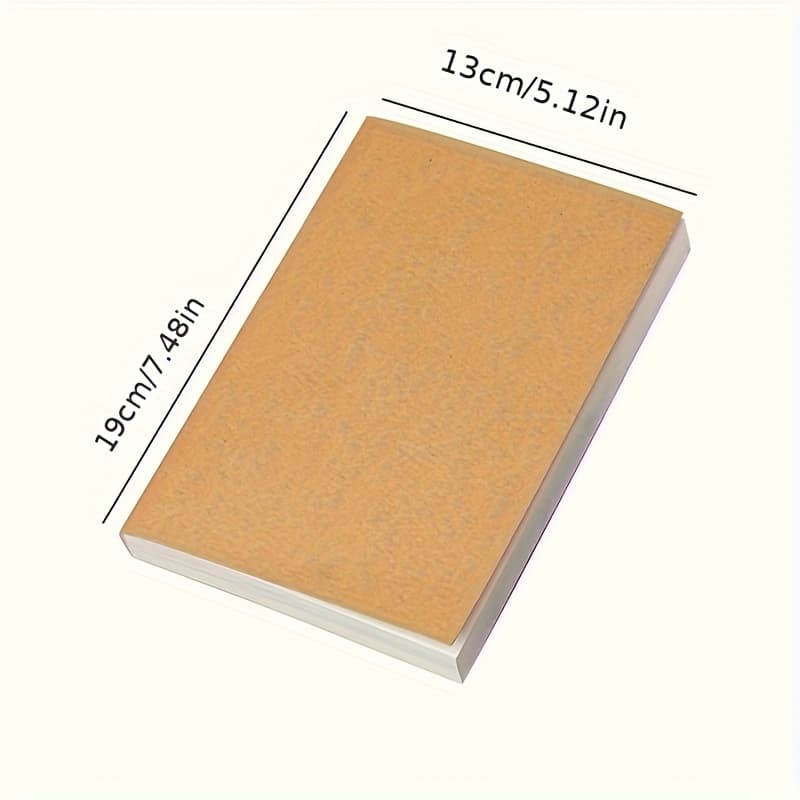 TEMU Extra Thick 200-page Blank Notebook - Ideal For Drafting, Drawing & Sketching | Retro Style Large Notepad