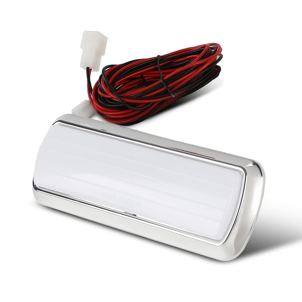 TEMU Light Lamp Assembly Chrome Fit For Chevy For For Pickup Truck C/ 10 For 20 For 30 1960-72, Without Battery