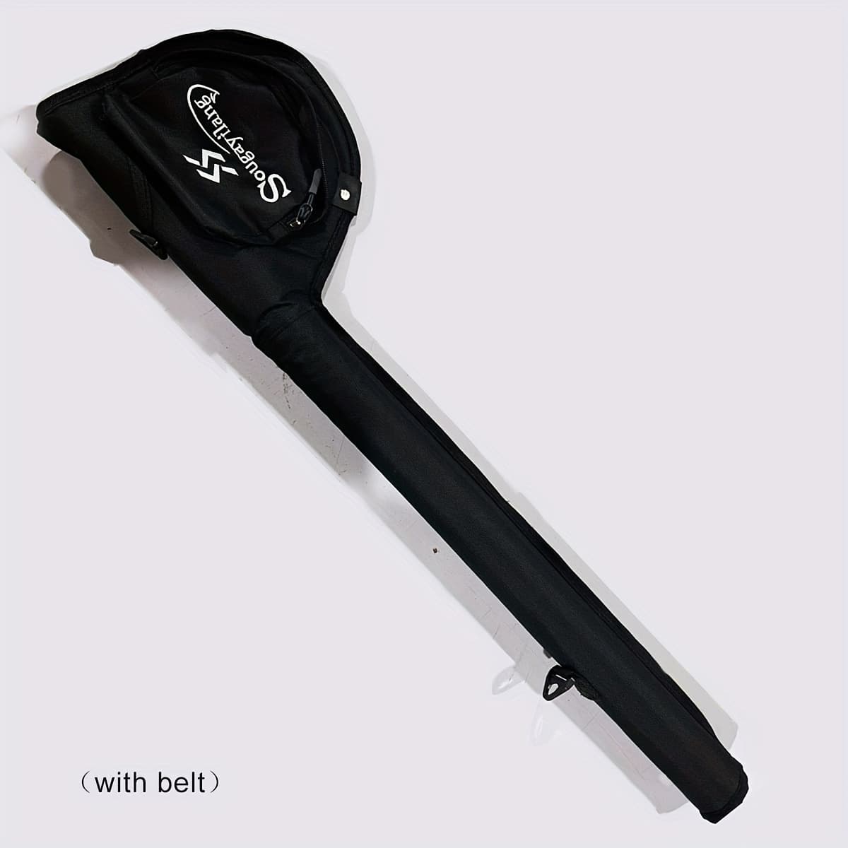 TEMU Sougayilang Fly Fishing Rod Case Blue Black Red Spliced Fish Rod Bag Fishing Gear Storage