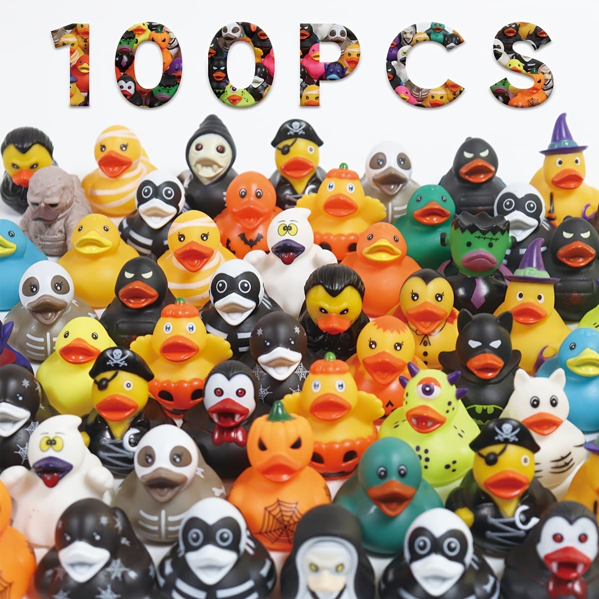 TEMU Rubber Duck Toys - 20/100pcs Novelty Squeeze Ducks Bulk Duckies, Party Favor, Fillers, Ducks Toys For Decor