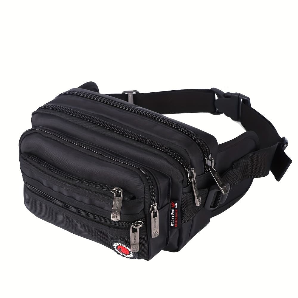 TEMU Men's Multi-functional Waist Pack Tool Pouch Phone Pouch Running Pack Large Capacity Chest Bag Casual Outdoor Sports Waist Pack