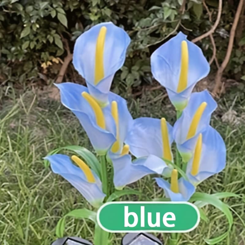 TEMU 1pc Christmas Solar Flowers Lights, Outdoor Ip65 Waterproof, 600 Mah, 5 Horseshoe Lotus Flowers, Landscape Decoration, Holiday Decoration, Solar Outdoor Lights, Christmas Gift