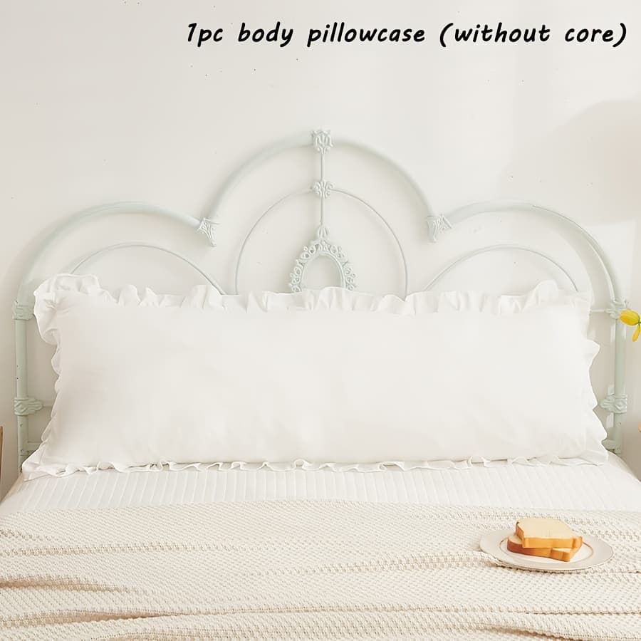 TEMU 1pc Solid Long Pillowcase Body Pillowcase (pillow Insert Not Included) 20in X 54in Bedside Pillowcase Protective Cover Skin-friendly Soft Breathable Pocket Pillowcase Machine Washable