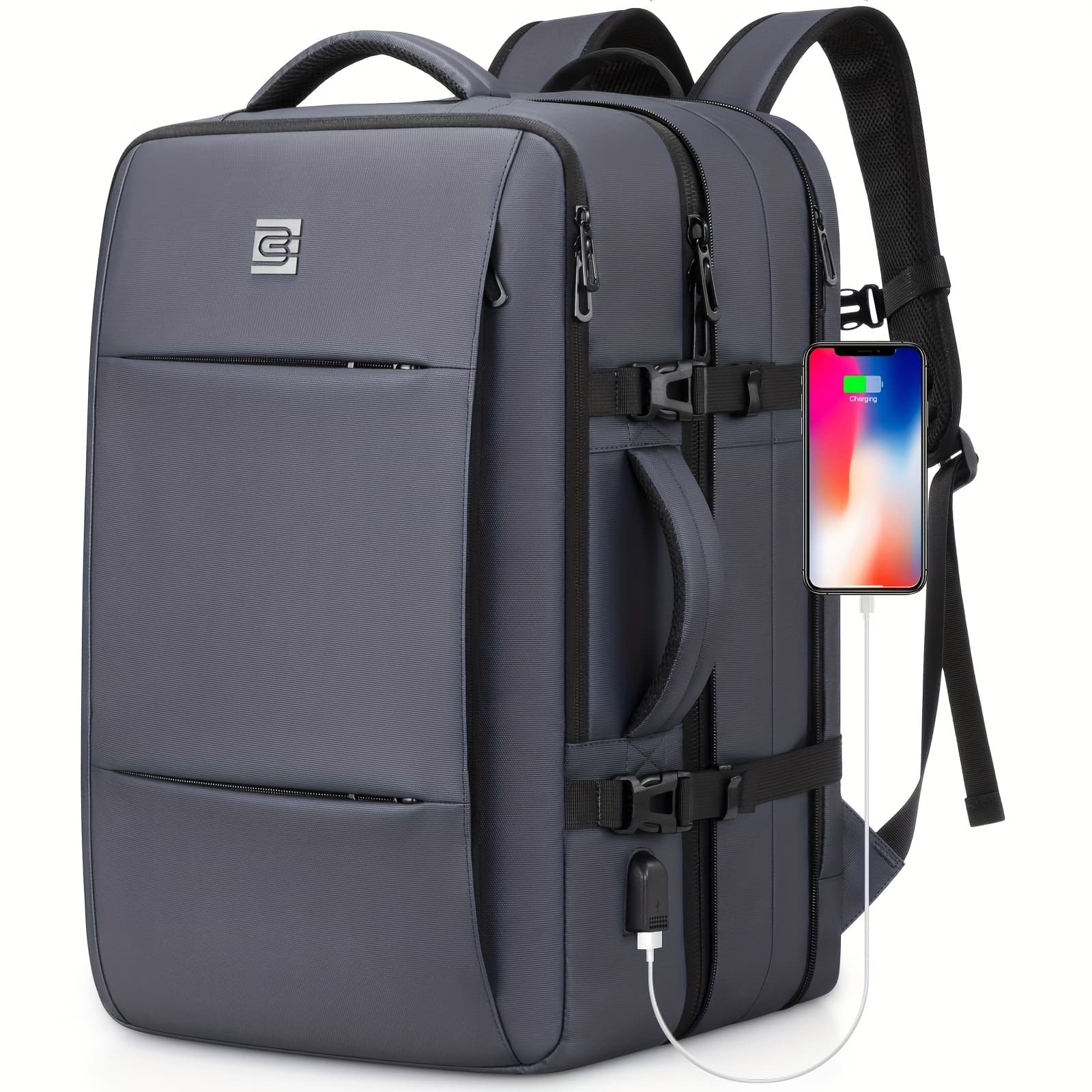 TEMU Bagsure Travel Backpack, 42l Carry On Luggage, Flight Approved Expandable Backpack, Laptop Backpack