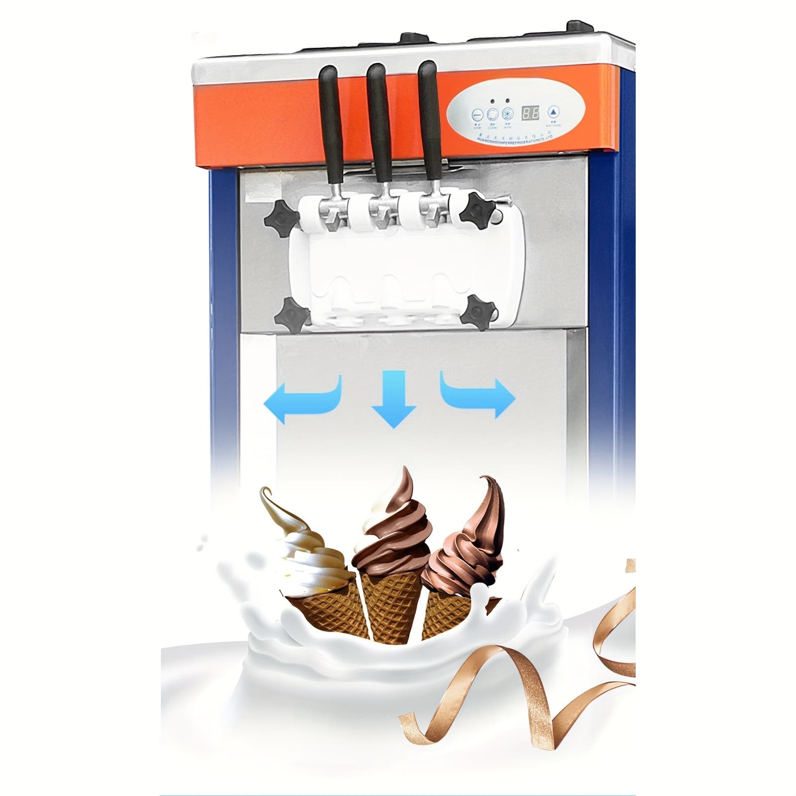 TEMU 9pcs 29mm Outlet Nozzle Kit Modeling For Ice Cream Machine Ice Cream Maker Additions Different Shaped Styling