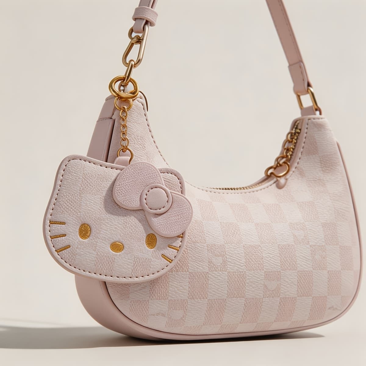 TEMU Hello Kitty Easy Bag - Korean Version Crossbody Bag - Suitable For Parties, Commuting, And Street Style - Valentine's Day Gift And Must-have For Fashionable At Birthday Parties