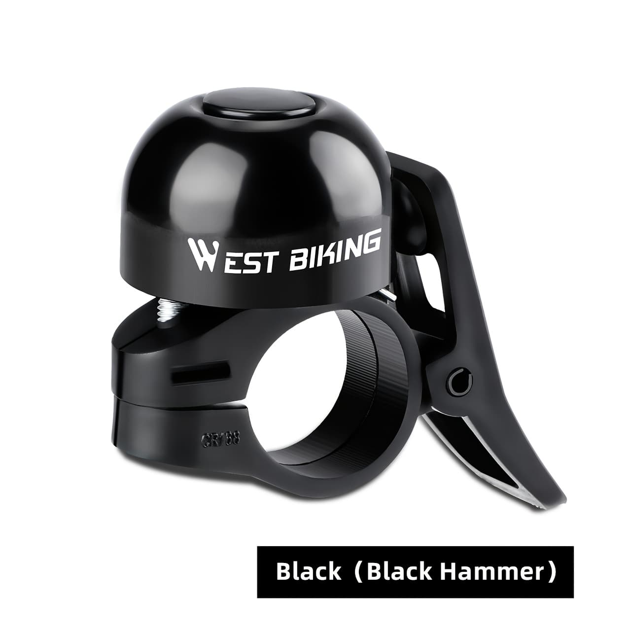 TEMU West Biking Bicycle Bell High-volume Ringing Compact & Lightweight Premium Aluminum Alloy Durable & -resistant Black/ Safety Accessory For Mountain/road Bikes Thumb Bell Cycling Gear