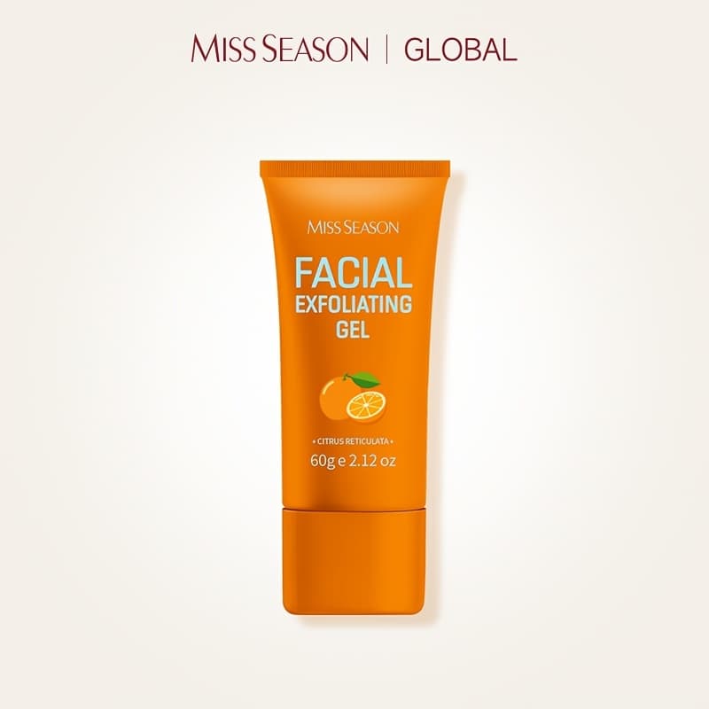 TEMU Orange Facial Exfoliating Gel, Natural Plant Formula Gentle Exfoliator, Deep Cleansing Pores, Moisturizing Skin, Suitable For Types