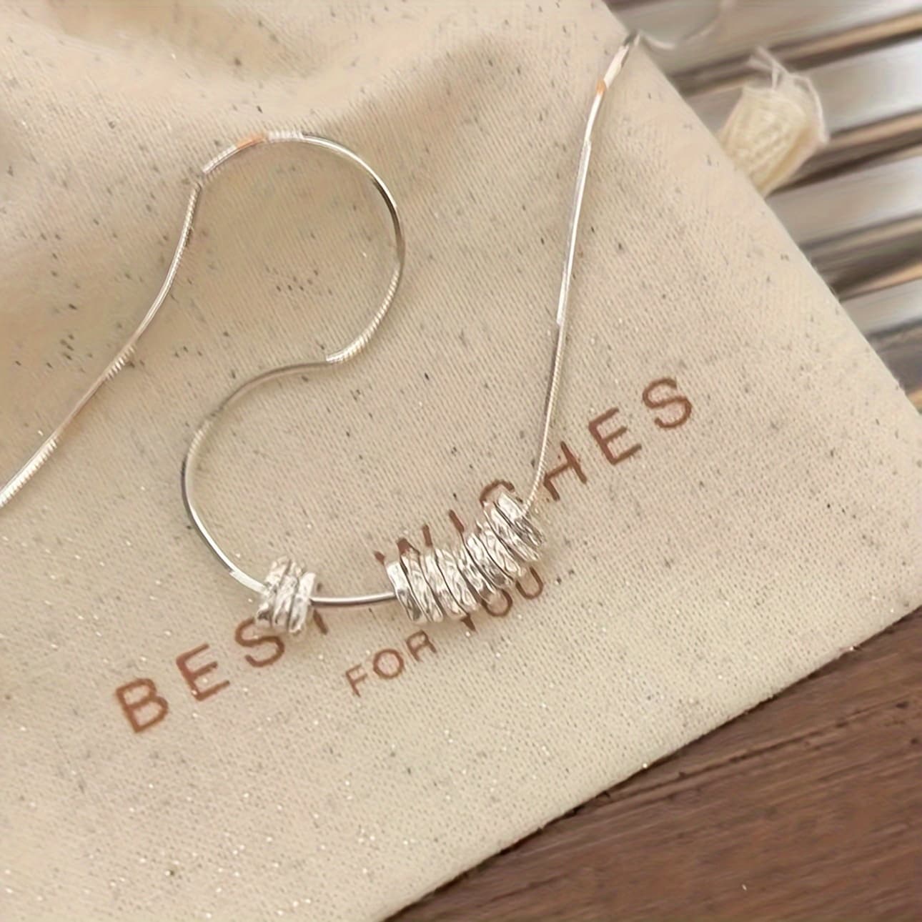 TEMU Hypoallergenic 925 Sterling Silvery Elegant Necklace For Women - Perfect Daily Gift, Wear.