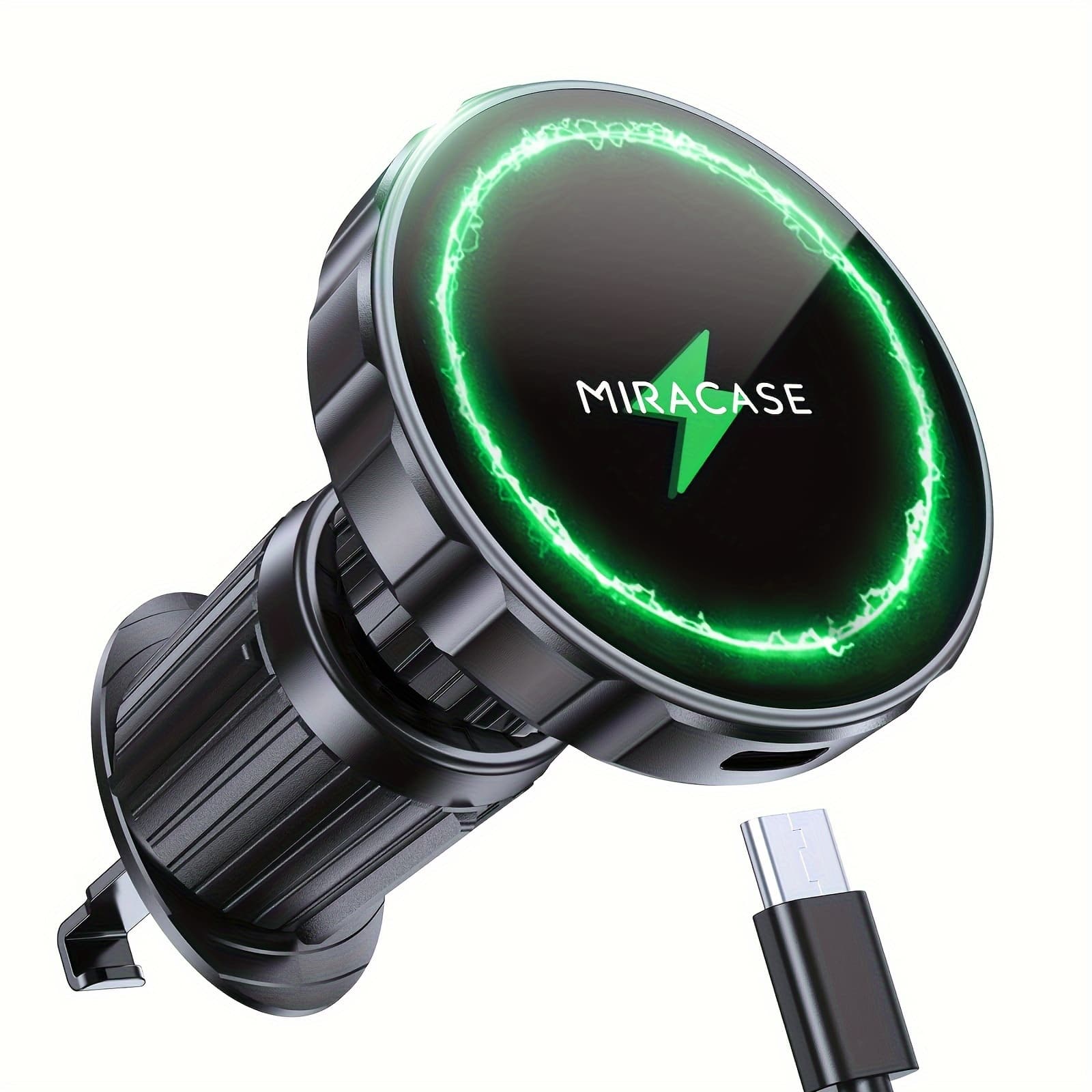 TEMU For Charger, 15w Fast Charging Magnetic Wireless Car Charger, Air Vent Car Phone Holder Charger For Iphone 17 Pro Max/16/15/14/13/12 Series And Phones With Magnetic Cases(note: Not Metal Rings)