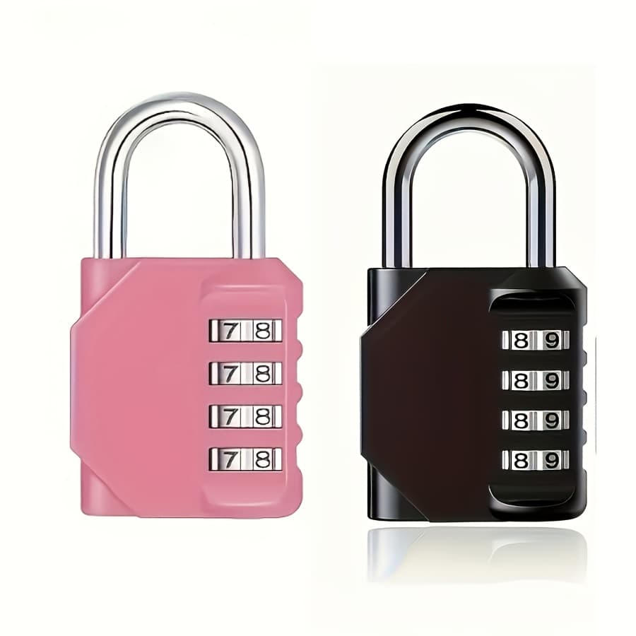 TEMU 2 Keyless Combination Locks With A Four- That Reset At Will. Are Durable And Resistant To Rain, Suitable For Lockers , Gyms, Conference Rooms, Hotels, , And More, As Well As For Doors