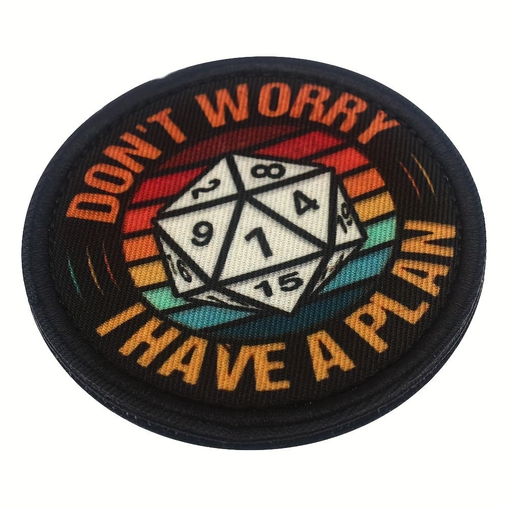 TEMU Humorous Patch That Says 'don't Worry, I Have ', Designed For Fabric Printing And Comes With A Attachment For Hats, Jeans, Vests, And Coats