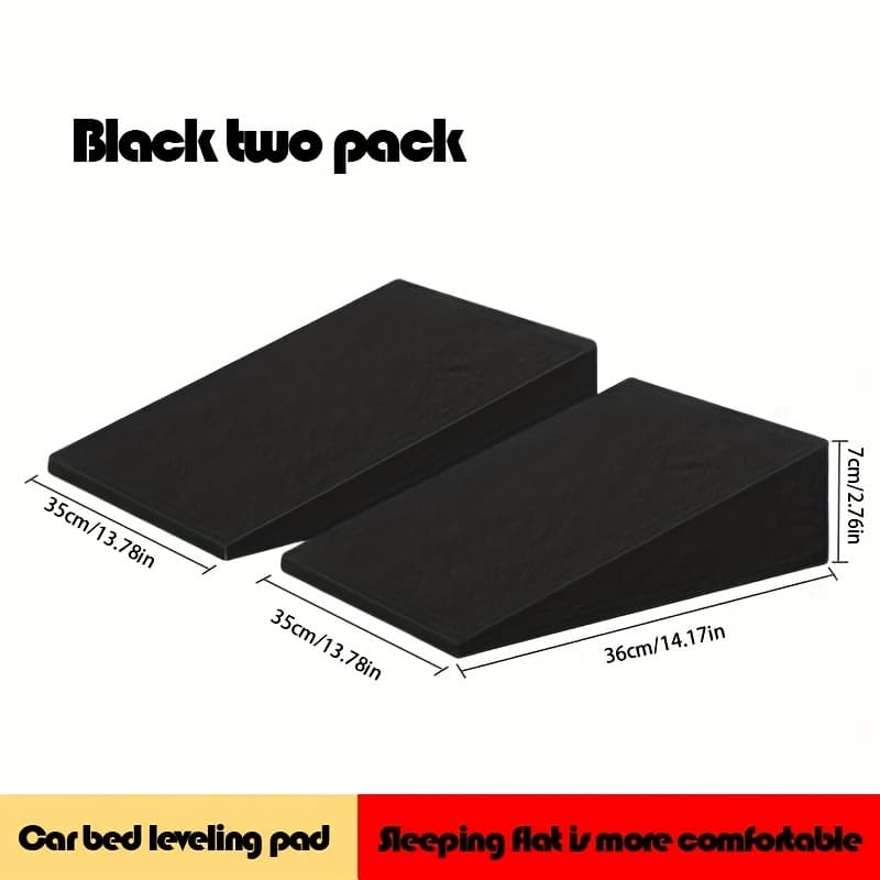 TEMU Car Rear Seat Wedge Cushion Easy To Clean Backseat Leveling Mat