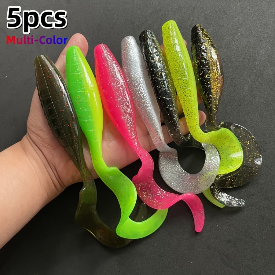 TEMU 7.8" Large Saltwater Tail Grub - Shore, Boat & Trolling Soft Lure