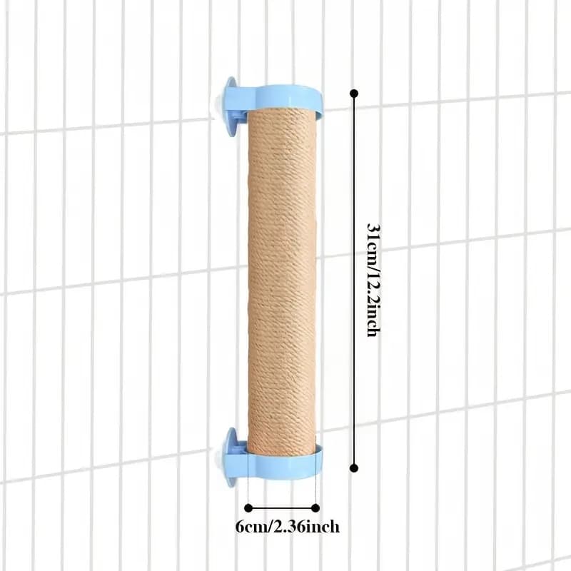TEMU Adjustable Angle Rabbit Scratch Post | Natural Sisal Rabbit Claw Scratcher, Small Animal Scratch Toy, Interactive Climbing And Scratch Toy For Rabbits, Cats, And Small Animals