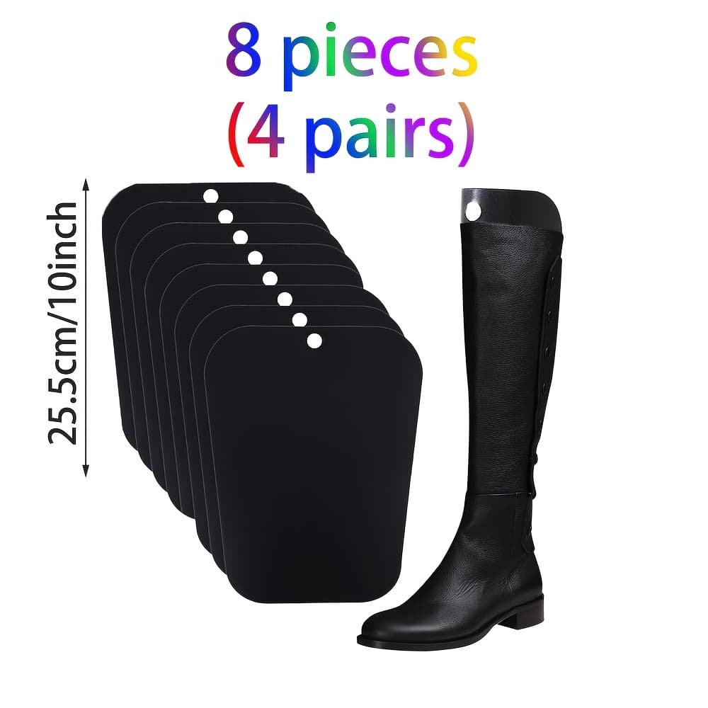 TEMU 8pcs 4pairs Boot Shape Inlay Boots Men And Women High Support