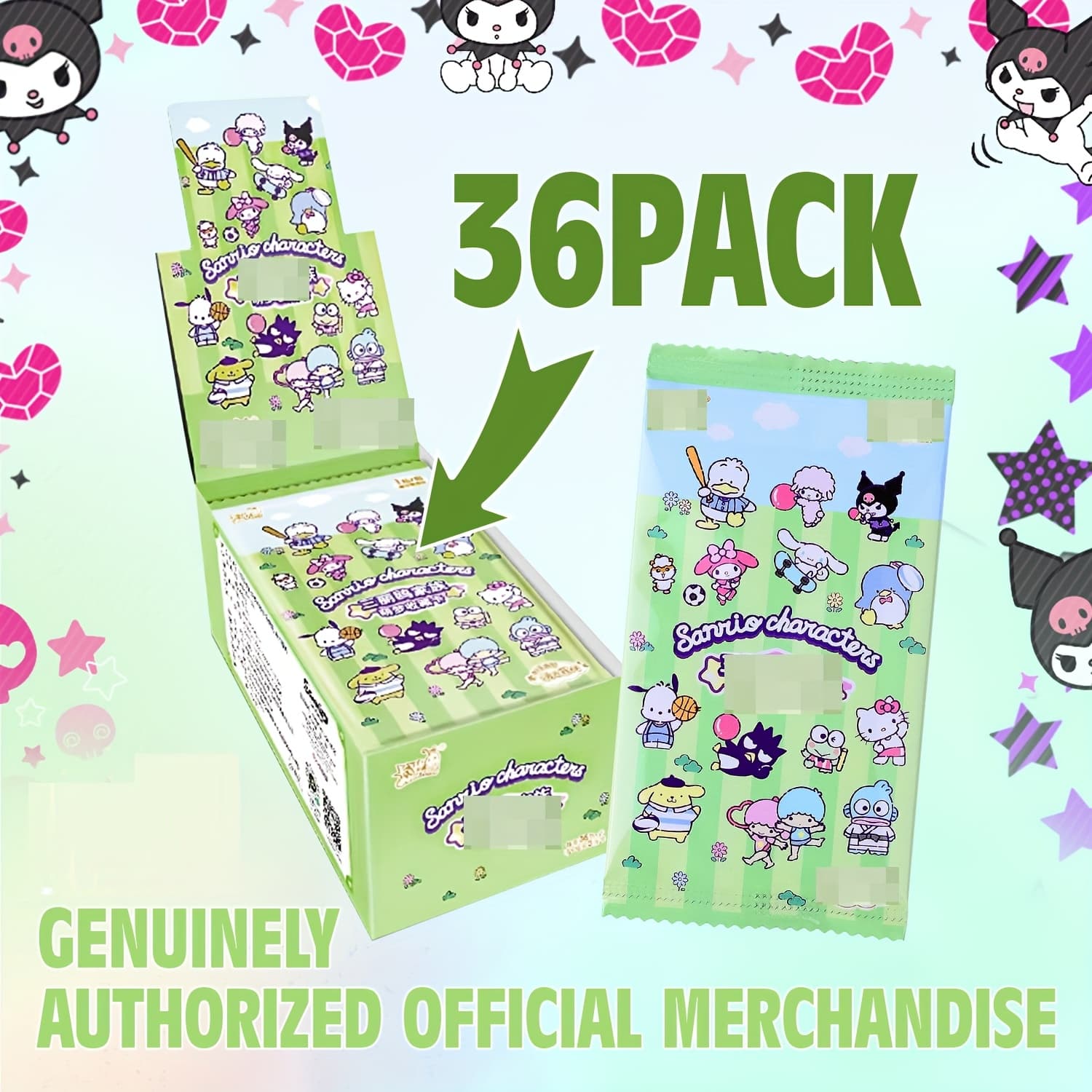 TEMU Family Card Game - 36-pack/box | Official Laser Anti-counterfeiting Label | Blind Box | Authentic Licensed | Collectible And Fun Gift!