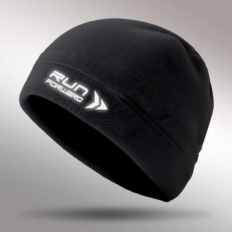 TEMU Sporty Outdoor Reflective Cycling And Running Hat, Winter -lined Warm Casual Versatile Unisex Beanie