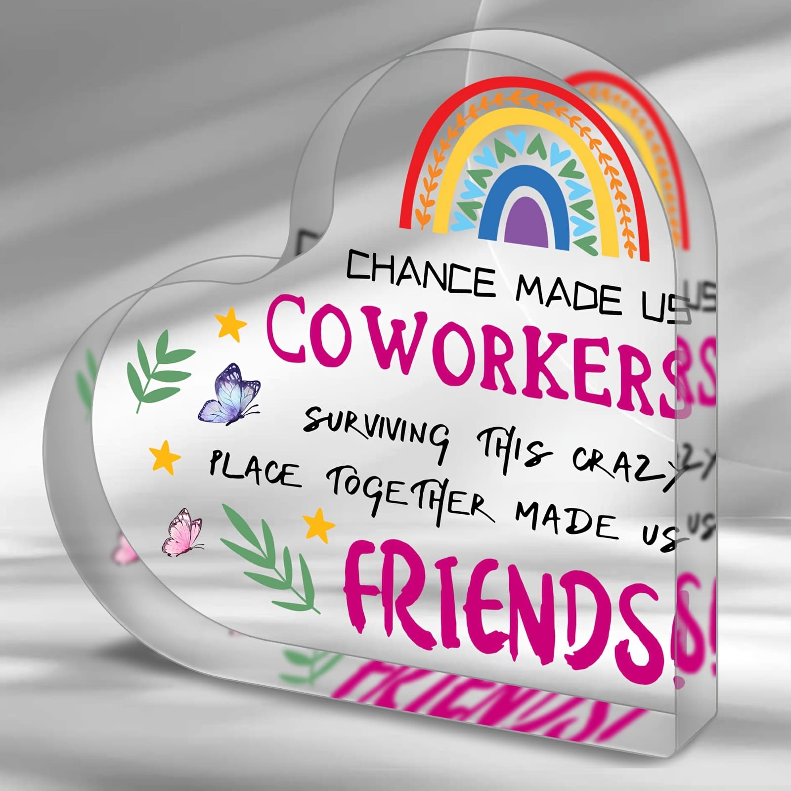 TEMU 1pc Puzzle Shape Acrylic Plaque Gifts For Colleagues, Funny Gift For , 's Resignation Gift, Souvenir For , Unique Gift, Halloween Thanksgiving Christmas Gifts