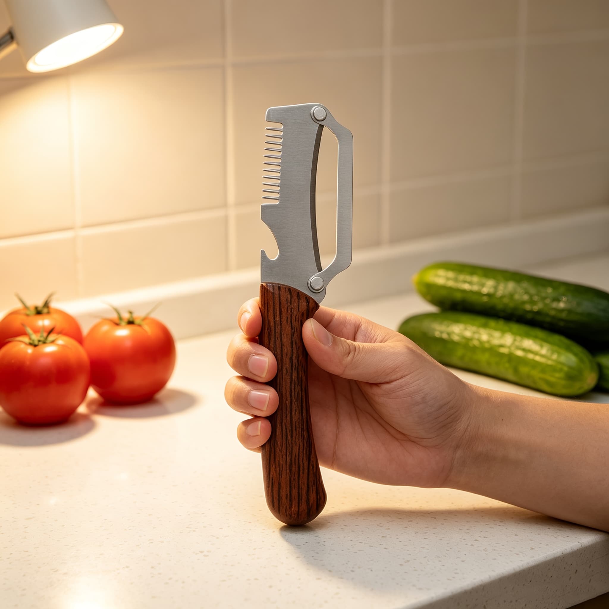 TEMU 1pc Food-grade Stainless Steel Blade Vegetable Peeler For Removing Skins Of Fruits And Vegetables Such As Potatoes And Carrots. A Must-have Kitchen Tool For Its Sharpness And Durability