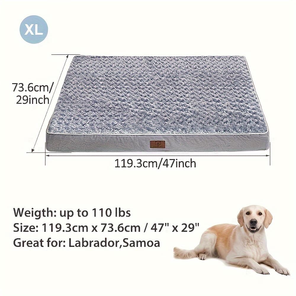 TEMU Dog Bed For Extra Large Dogs - Washable Enormous Bed, Dogs Couch Sofa With Washable Removable Cover, Pet Bed With Bottom, Grey