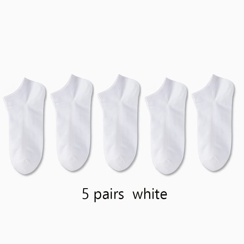 TEMU Random 5 Pairs Of Comfortable Low-cut Ankle Socks, Suitable For Sports And Daily Wear