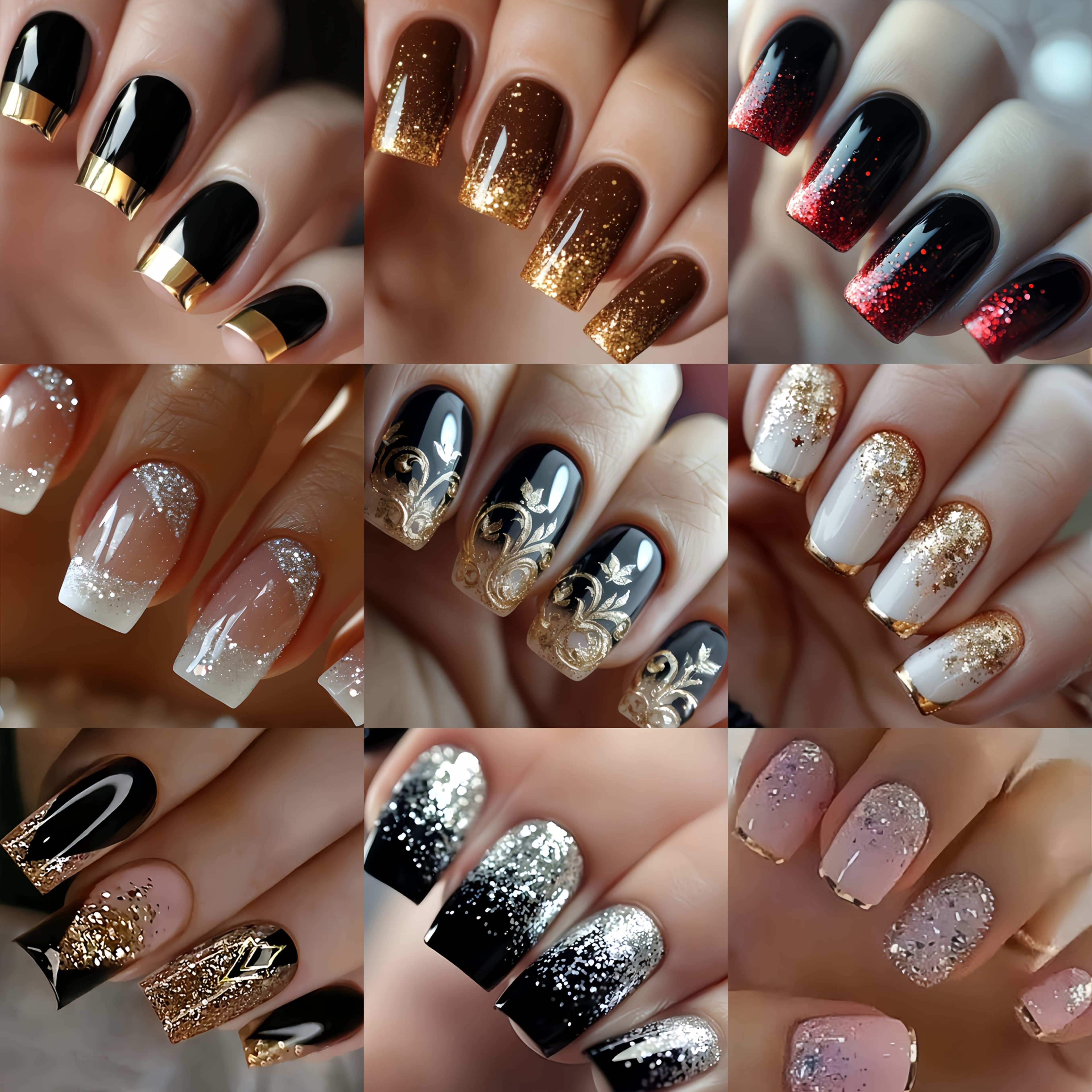TEMU 216pcs French Gradient Nail Art Kit Mixed Combination Press-on Nails Multicolor Nail Art Press-on Nails Square Nails Women's Nail Quality Nails Perfect Nail Gift For Women Or
