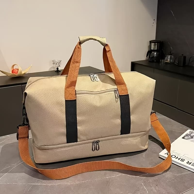 TEMU Travel Bag, Luggage Bag, Dry Wet Separation Large Capacity Travel Bag, Leisure Outdoor Travel Bag Handbag, Women' Yoga Bag, Weekend Tote Overnight Bag