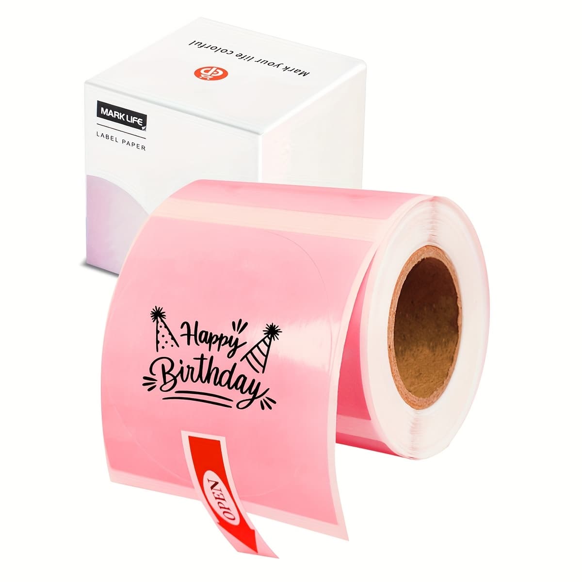 TEMU Marklife Offers A Roll Of 150 Thermal Sticker Labels, Each Measuring 1.97 Inches By 1.97 Inches (50x50 Mm), Suitable For Logos, Jar Labels, And Name Tags, Ideal For Small Businesses, Schools