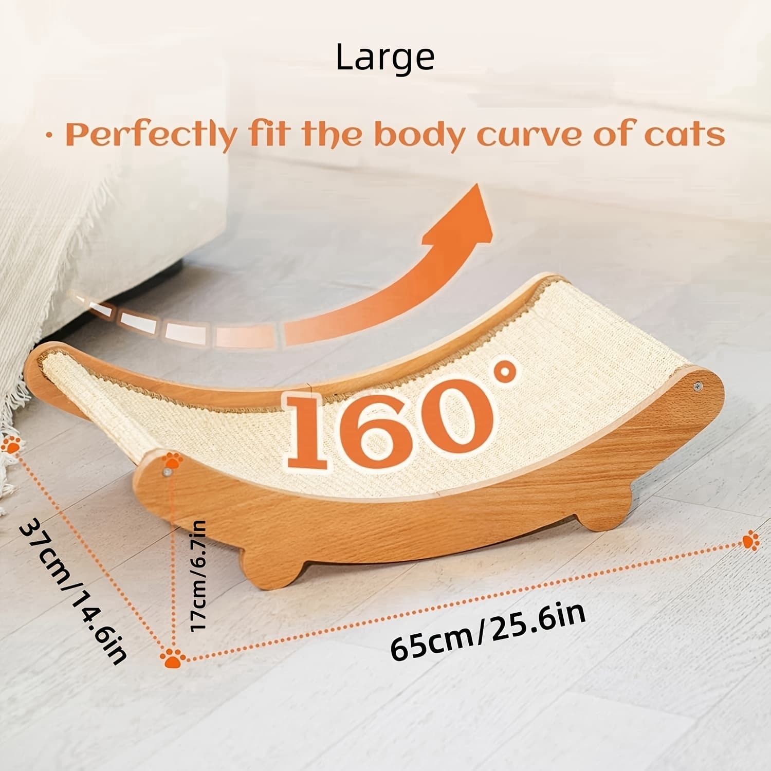 TEMU Cat Not Easy To Scratch With Sisal Board, Durable Not Falling Off, Sofa And Lounge Chair Integrated Vertical Toy Mat, Universal Cat Bed