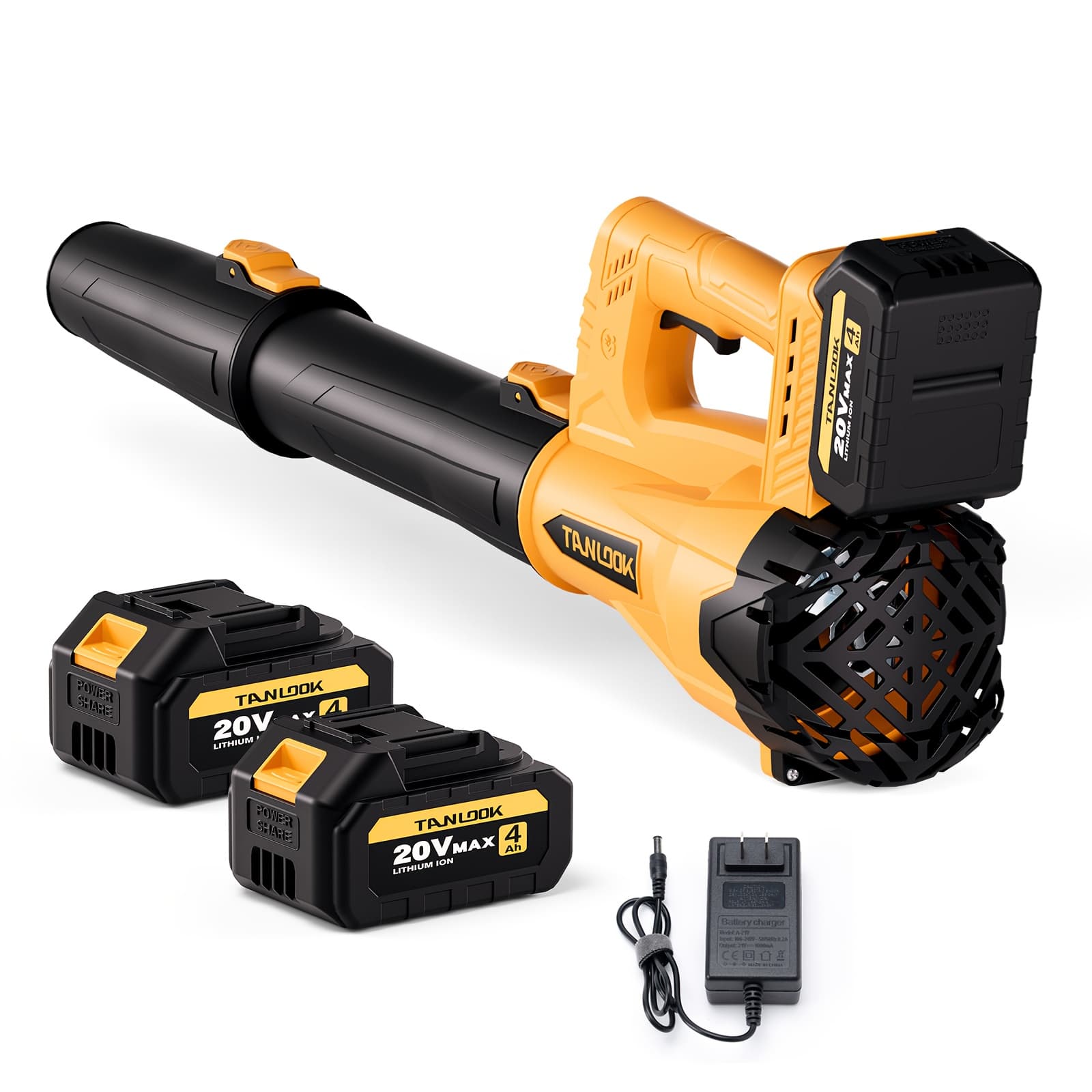 TEMU Electric Cordless Leaf Blower With 4.0ah Battery, Extended Nozzle, Ergonomic Anti - Slip Handle, Lightweight For Lawn Maintenance & Removal, Snow Thrower, Snow Blower