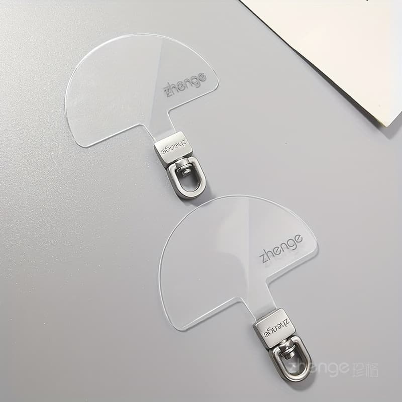 TEMU Phone Lanyard Transparent Clip Rotating Head Does Not Charging Hanging Strong And Hook Pad