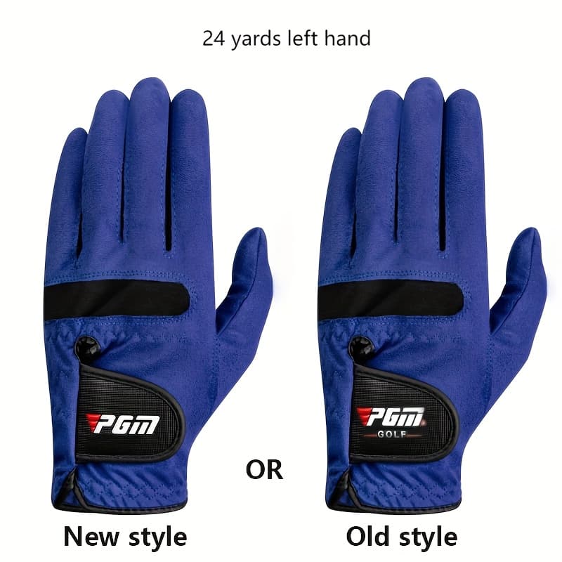 TEMU Pgm Men' Non-slip Golf Glove - Soft Breathable Sweat-wicking Gloves With Single Hook-and-loop/ Closure, Golf Gloves For Grip &, Suitable For Right/left-handed Players