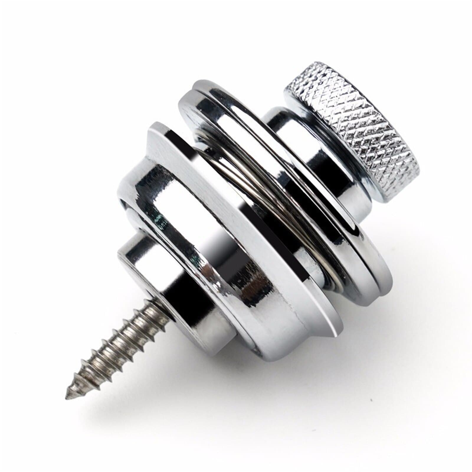 TEMU 1pc Guitar Strap Lock Heavy Duty Metal Button Security For Electric Acoustic Guitar Ukulele