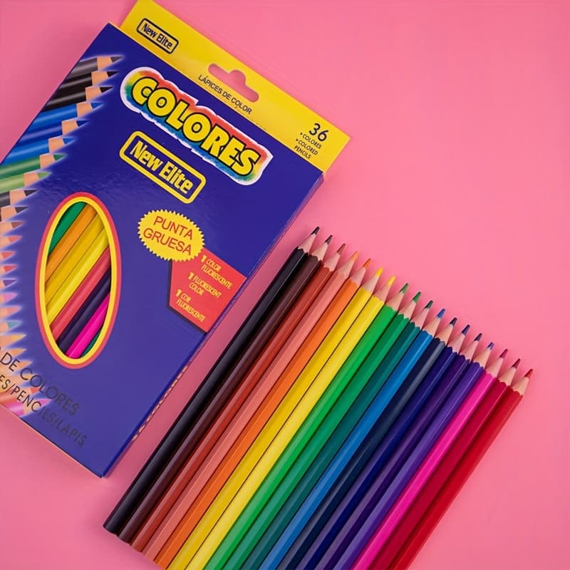 TEMU 36 Based Colored Pencils Set 1/2/5/10pcs, High- Core Oil-based Pencil Set - Bright And Versatile, Perfect For Artists, Sketching And Illustration