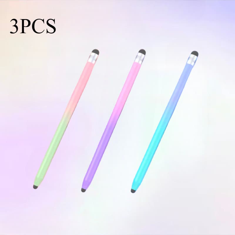 TEMU 3pcs Dual-headed Dual Gradient Touchscreen Stylus, High-precision Sensitive Capacitive Pen, An Essential Tool For Work, Tablets, Smartphones, And Universal Touchscreen Devices